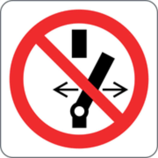 VIETATO EFFETTUARE MANOVRE - CARTELLO SEGNALETICO QUADRATO ISO 7010 - Adesivo Extra Resistente, Pannello in Forex, Pannello In Alluminio