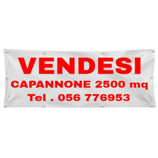 GLOBAL STRISCIONE FONDALE VENDESI AFFITASI - VENDESI - PERSONALIZZATO IN CARTA O IN BANNER PVC ANCHE DA ESTERNO GARANZIA 5 ANNI