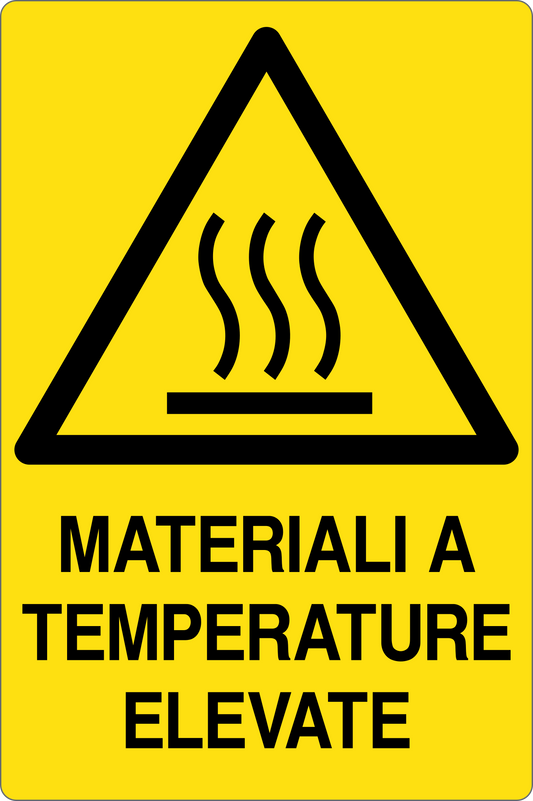 GLOBAL CARTELLO SEGNALETICO - MATERIALI A TEMPERATURE ELEVATE - Adesivo Resistente, Pannello in Forex, Pannello In Alluminio