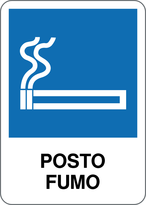 GLOBAL CARTELLO SEGNALETICO - POSTO FUMO - Adesivo Resistente, Pannello in Forex, Pannello In Alluminio