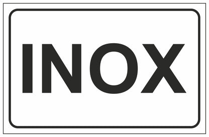 GLOBAL CARTELLO SEGNALETICO - INOX - Adesivo Extra Resistente, Pannello in Forex, Pannello In Alluminio