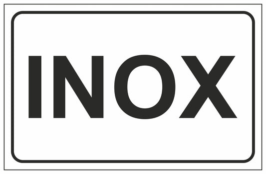 GLOBAL CARTELLO SEGNALETICO - INOX - Adesivo Extra Resistente, Pannello in Forex, Pannello In Alluminio