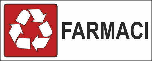 FARMACI - CARTELLO SEGNALETICO UNI ISO 7010 in Adesivo Resistente, Pannello in Forex, Pannello In Alluminio