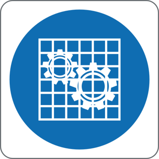 OBBLIGO DI APPLICARE IL RIPARO ALLE MACCHINE - CARTELLO SEGNALETICO QUADRATO ISO 7010 - Adesivo Extra Resistente, Pannello in Forex, Pannello In Alluminio