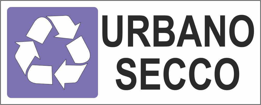 URBANO SECCO - CARTELLO SEGNALETICO UNI ISO 7010 in Adesivo Resistente, Pannello in Forex, Pannello In Alluminio