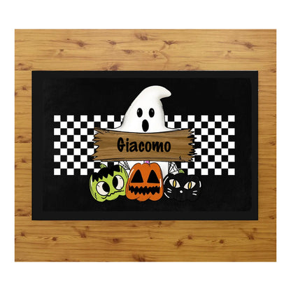 Tappeto zerbino personalizzato - fantasma di halloween - con stampa ad alta qualità, ideale per ingressi