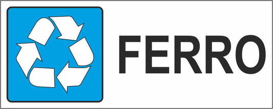 FERRO - CARTELLO SEGNALETICO UNI ISO 7010 in Adesivo Resistente, Pannello in Forex, Pannello In Alluminio