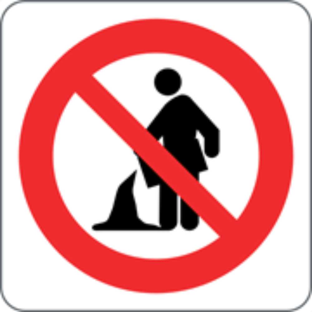 VIETATO SCARICARE LIQUIDI E MATERIALE DISCARTO - CARTELLO SEGNALETICO QUADRATO ISO 7010 - Adesivo Extra Resistente, Pannello in Forex, Pannello In Alluminio