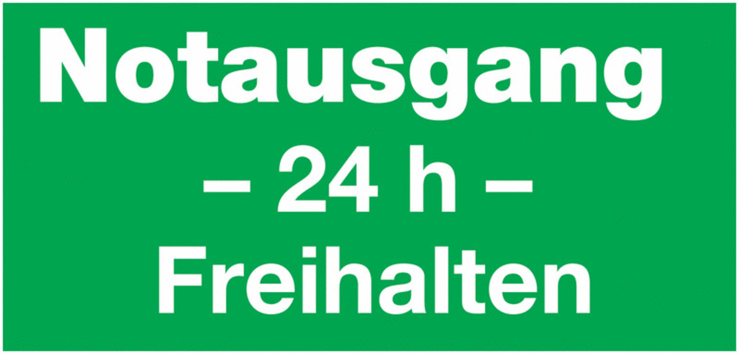 GLOBAL CARTELLO SEGNALETICO UNI - 24 h Freihalten - Adesivo Extra Resistente, Pannello in Forex, Pannello In Alluminio