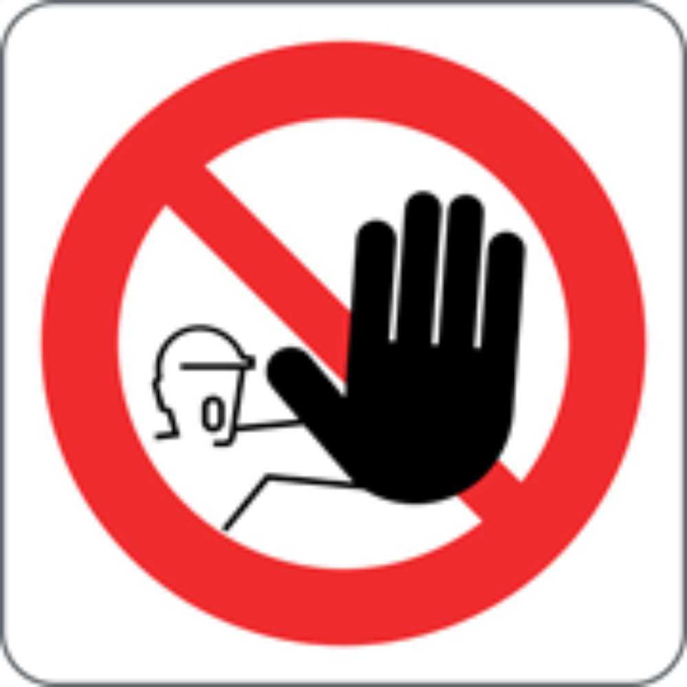 VIETATO L'ACCESSO AI NON AUTORIZZATI - CARTELLO SEGNALETICO QUADRATO ISO 7010 - Adesivo Extra Resistente, Pannello in Forex, Pannello In Alluminio