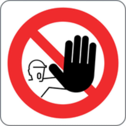 VIETATO L'ACCESSO AI NON AUTORIZZATI - CARTELLO SEGNALETICO QUADRATO ISO 7010 - Adesivo Extra Resistente, Pannello in Forex, Pannello In Alluminio