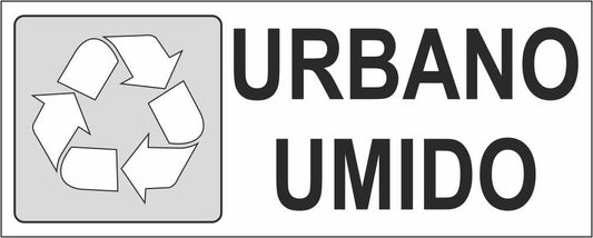 URBANO UMIDO - CARTELLO SEGNALETICO UNI ISO 7010 in Adesivo Resistente, Pannello in Forex, Pannello In Alluminio