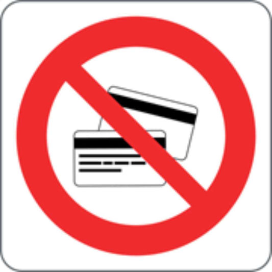 VIETATO L'ACCESSO CON CARTE MAGNETICHE - CARTELLO SEGNALETICO QUADRATO ISO 7010 - Adesivo Extra Resistente, Pannello in Forex, Pannello In Alluminio