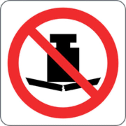 VIETATO APPOGGIARE CARICHI PESANTI - CARTELLO SEGNALETICO QUADRATO ISO 7010 - Adesivo Extra Resistente, Pannello in Forex, Pannello In Alluminio