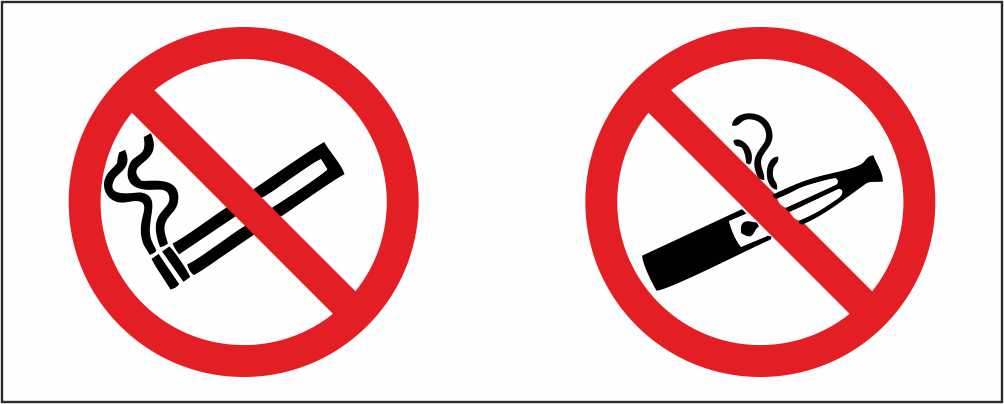 VIETATO FUMARE E SVAPARE - CARTELLO SEGNALETICO UNI ISO 7010 in Adesivo Resistente, Pannello in Forex, Pannello In Alluminio