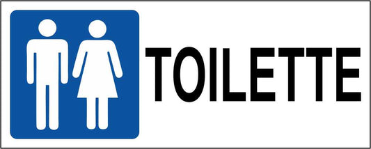 TOILETTE MODELLO 2 - CARTELLO SEGNALETICO UNI ISO 7010 in Adesivo Resistente, Pannello in Forex, Pannello In Alluminio