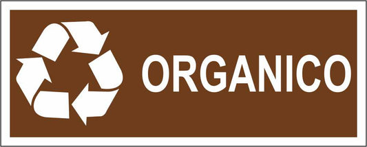 Raccolta differenziata (ORGANICO) - CARTELLO SEGNALETICO UNI ISO 7010 in Adesivo Resistente, Pannello in Forex, Pannello In Alluminio