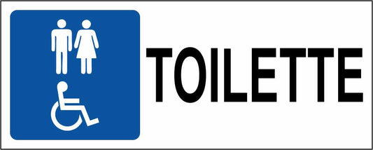 TOILETTE MODELLO 3 - CARTELLO SEGNALETICO UNI ISO 7010 in Adesivo Resistente, Pannello in Forex, Pannello In Alluminio