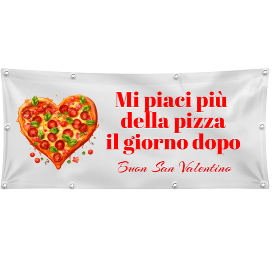 GLOBAL STRISCIONE FONDALE ANNIVERSARIO - BUON SAN VALENTINO MOD 3 - IN CARTA O IN BANNER PVC ANCHE DA ESTERNO GARANZIA 5 ANNI