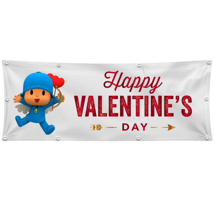 GLOBAL STRISCIONE FONDALE ANNIVERSARIO - BUON SAN VALENTINO MOD 5 - IN CARTA O IN BANNER PVC ANCHE DA ESTERNO GARANZIA 5 ANNI