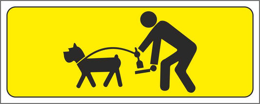 Raccolta feci cani - CARTELLO SEGNALETICO UNI ISO 7010 in Adesivo Resistente, Pannello in Forex, Pannello In Alluminio