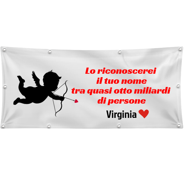 GLOBAL STRISCIONE FONDALE ANNIVERSARIO - BUON SAN VALENTINO MOD 6 - IN CARTA O IN BANNER PVC ANCHE DA ESTERNO GARANZIA 5 ANNI
