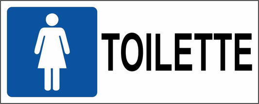 TOILETTE WOMAN - CARTELLO SEGNALETICO UNI ISO 7010 in Adesivo Resistente, Pannello in Forex, Pannello In Alluminio