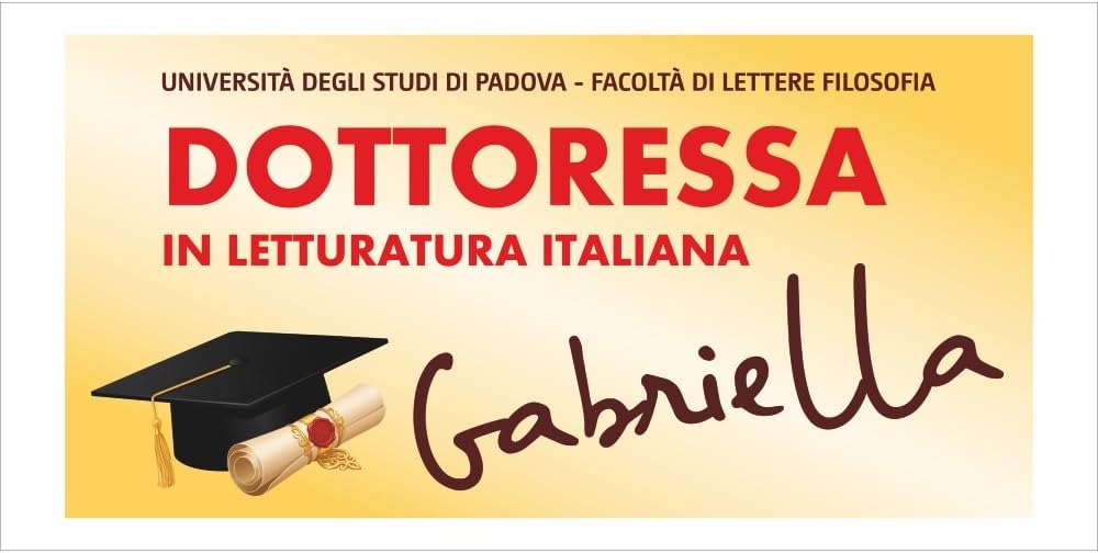 GLOBAL STRISCIONE FONDALE LAUREA - LAUREA mod 11 - STRISCIONE PERSONALIZZATO IN CARTA O IN BANNER PVC ANCHE DA ESTERNO GARANZIA 5 ANNI