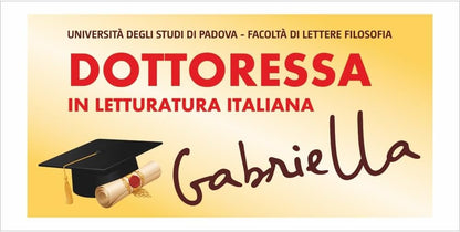 GLOBAL STRISCIONE FONDALE LAUREA - LAUREA mod 11 - STRISCIONE PERSONALIZZATO IN CARTA O IN BANNER PVC ANCHE DA ESTERNO GARANZIA 5 ANNI