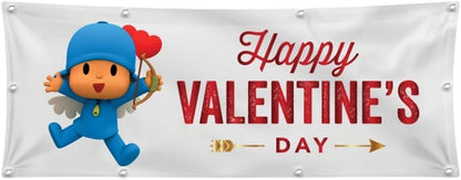 GLOBAL STRISCIONE FONDALE ANNIVERSARIO - BUON SANVALENTINO mod 2 - STRISCIONE PERSONALIZZATO IN CARTA O IN BANNER PVC ANCHE DA ESTERNO GARANZIA 5 ANNI