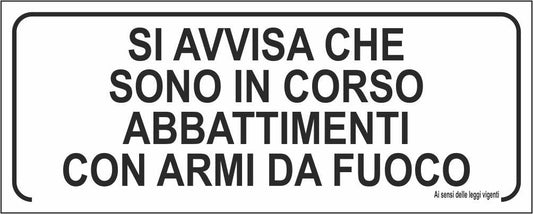 SI AVVISA CHE SONO IN CORSO ABBATTIMENTI - CARTELLO SEGNALETICO UNI ISO 7010 in Adesivo Resistente, Pannello in Forex, Pannello In Alluminio