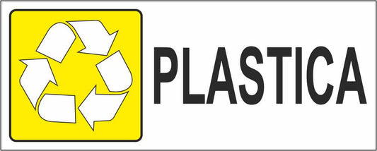 PLASTICA - CARTELLO SEGNALETICO UNI ISO 7010 in Adesivo Resistente, Pannello in Forex, Pannello In Alluminio