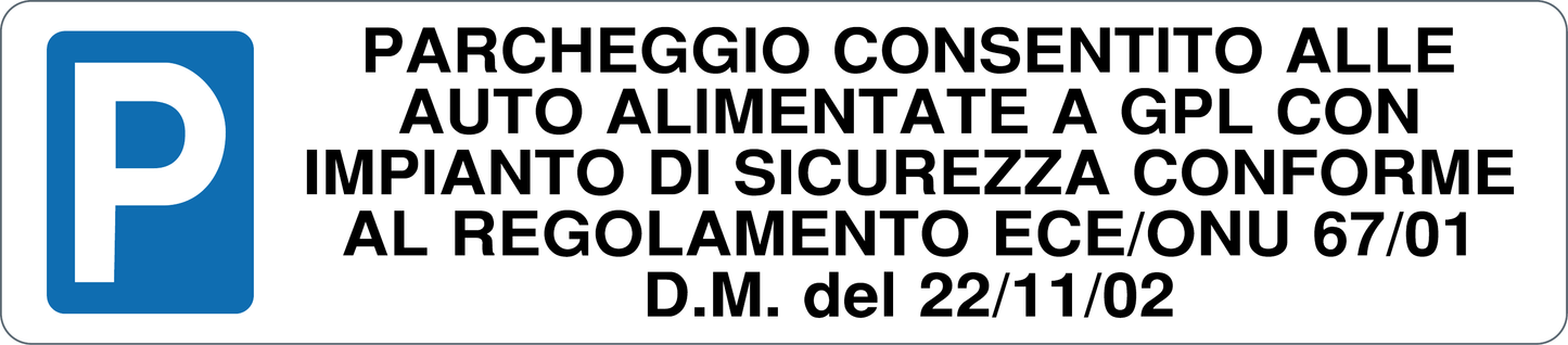 APPENDICE PER CARTELLI DI DIVIETO PER AUTORIMESSE - CARTELLO SEGNALETICO UNI ISO 7010 in Adesivo, Pannello in Forex, Pannello In Alluminio