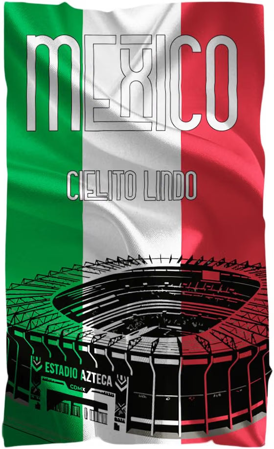 Vestin Telo da spiaggia - MESSICO STADIO - CALCIO 2026 - asciugamano da bagno asciugamano da piscina asciugamano da spiaggia per vacanze