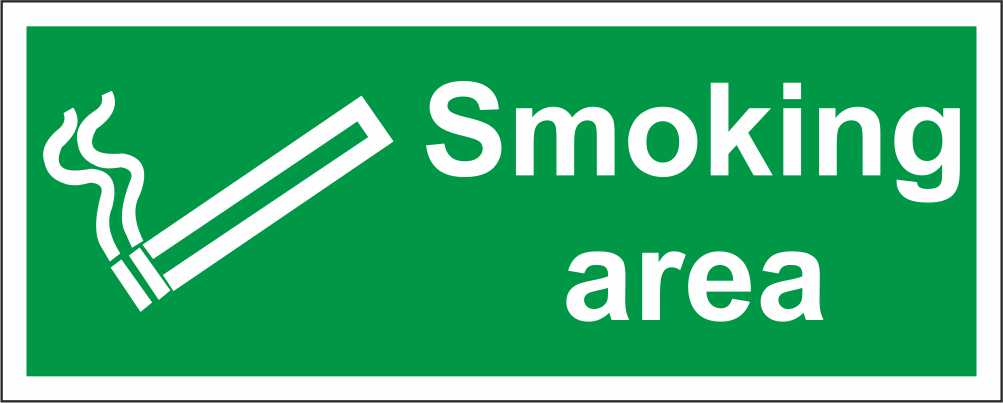 Smoking area mod 2 - CARTELLO SEGNALETICO UNI ISO 7010 in Adesivo Resistente, Pannello in Forex, Pannello In Alluminio