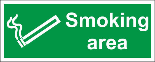 Smoking area mod 2 - CARTELLO SEGNALETICO UNI ISO 7010 in Adesivo Resistente, Pannello in Forex, Pannello In Alluminio
