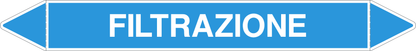 GLOBAL PACCO DA 10 ETICHETTE PER TUBAZIONI - FILTRAZIONE - Etichetta Autoadesiva Resistente