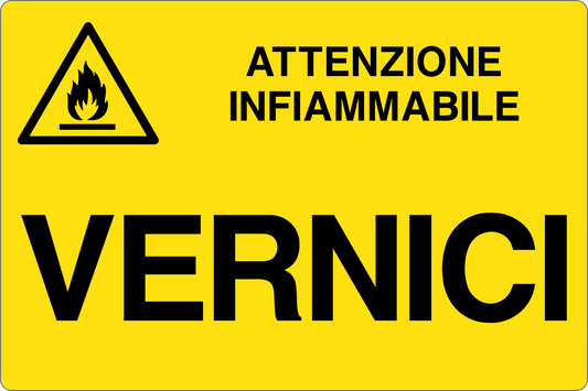 GLOBAL CARTELLO SEGNALETICO - VERNICI - Adesivo Resistente, Pannello in Forex, Pannello In Alluminio