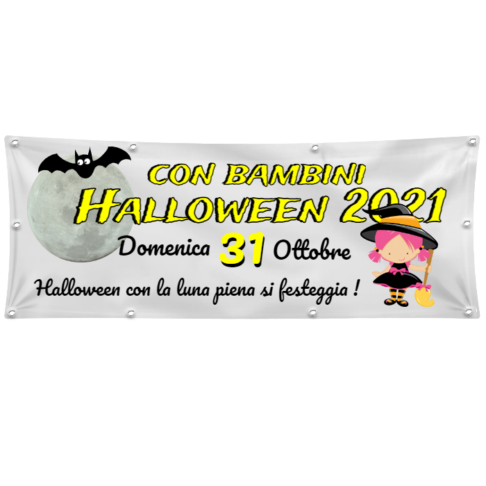 GLOBAL STRISCIONE FONDALE EVENTI - HALLOWEEN - IN CARTA O IN BANNER PVC ANCHE DA ESTERNO GARANZIA 5 ANNI