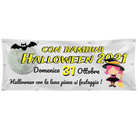 GLOBAL STRISCIONE FONDALE EVENTI - HALLOWEEN - IN CARTA O IN BANNER PVC ANCHE DA ESTERNO GARANZIA 5 ANNI