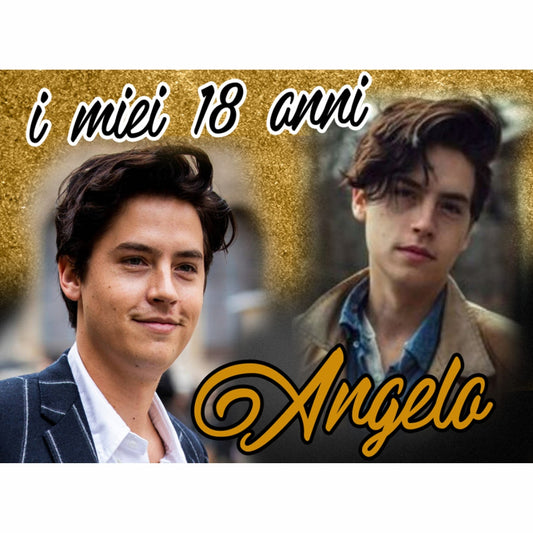 GLOBAL STRISCIONE FONDALE COMPLEANNO - 18 Anni Compleanno Gold - STRISCIONE PERSONALIZZATO IN CARTA O IN BANNER PVC ANCHE DA ESTERNO GARANZIA 5 ANNI