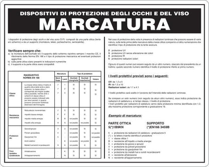 GLOBAL CARTELLO SEGNALETICO - DISPOSITIVI PROTEZIONE OCCHI E VISO / MARCATURA - Adesivo Resistente, Pannello in Forex, Pannello In Alluminio