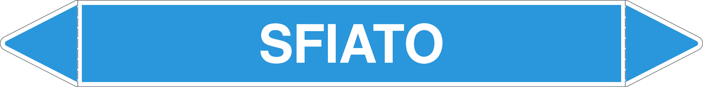 GLOBAL PACCO DA 10 ETICHETTE PER TUBAZIONI - SFIATO - Etichetta Autoadesiva Resistente