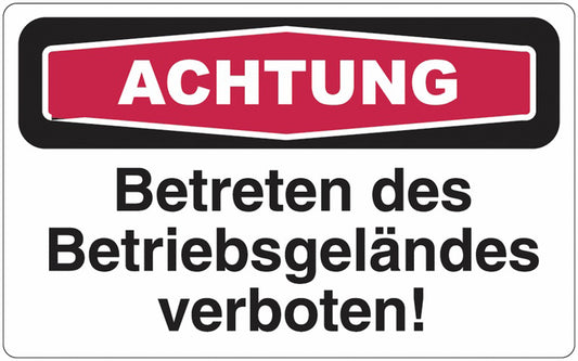 GLOBAL CARTELLO SEGNALETICO - ACHTUNG Bitte MOTOR ABSTELLEN -  Adesivo Extra Resistente, Pannello in Forex, Pannello In Alluminio