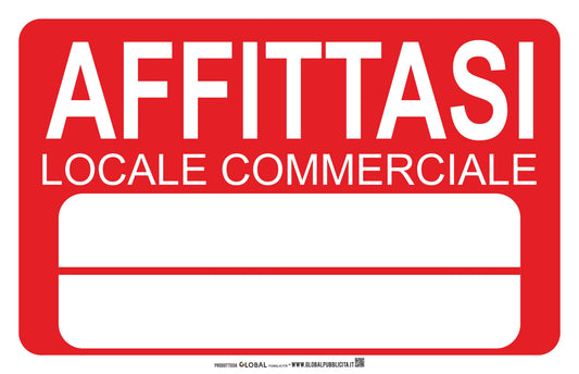 AFFITTASI POSTO AUTO - CARTELLO SEGNALETICO ISO 7010 in Adesivo Resistente, Pannello in Forex, Pannello In Alluminio o in Plexiglas