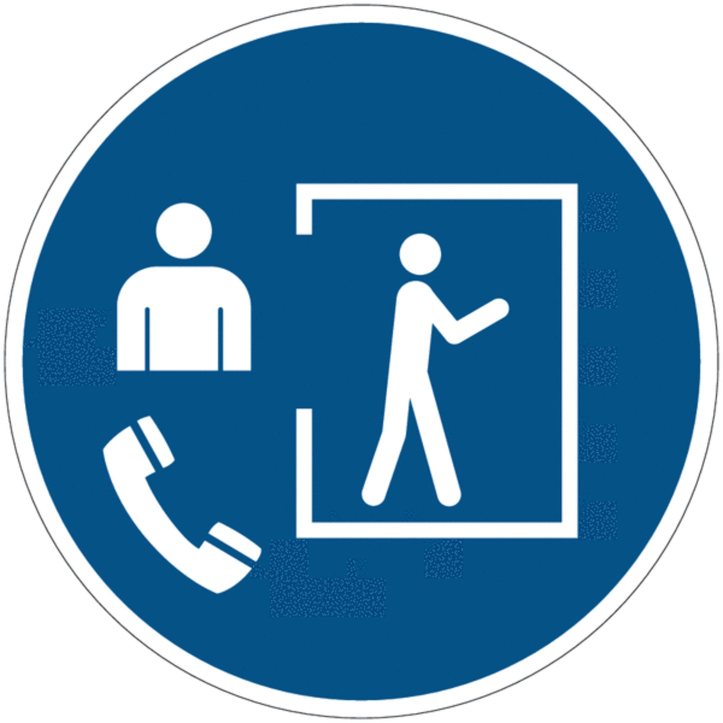 NEW CARTELLO SEGNALETICO ROTONDO - Accesso solo con supervisore all'esterno - Adesivo Extra Resistente, Pannello in Forex, Pannello In AlluminioNon alterare lo stato dell’interruttore