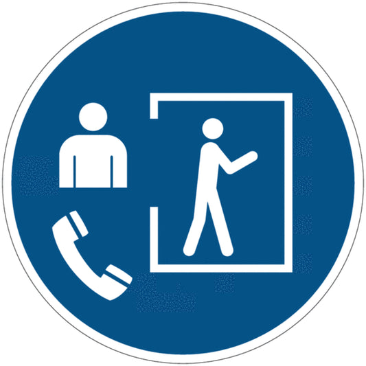 NEW CARTELLO SEGNALETICO ROTONDO - Accesso solo con supervisore all'esterno - Adesivo Extra Resistente, Pannello in Forex, Pannello In AlluminioNon alterare lo stato dell’interruttore