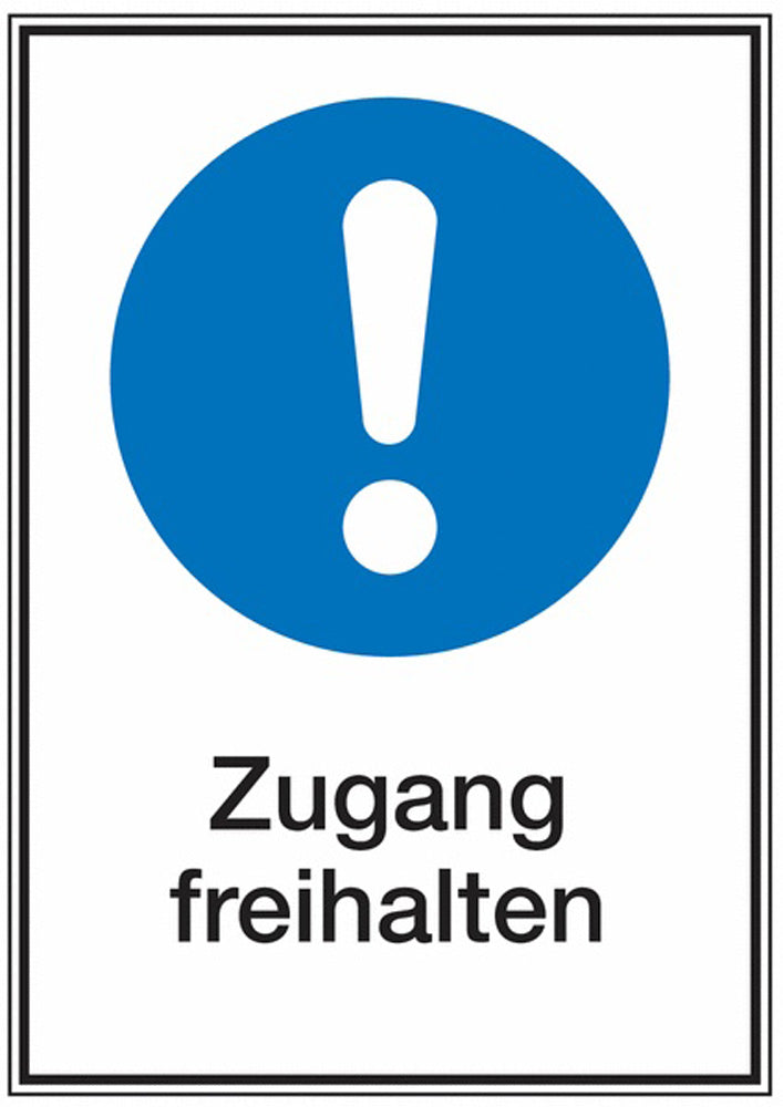 GLOBAL CARTELLO SEGNALETICO - Allgemeines Gebotszeichen -  Adesivo Extra Resistente, Pannello in Forex, Pannello In Alluminio
