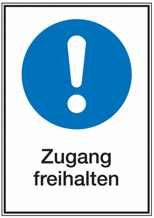 GLOBAL CARTELLO SEGNALETICO - Allgemeines Gebotszeichen -  Adesivo Extra Resistente, Pannello in Forex, Pannello In Alluminio