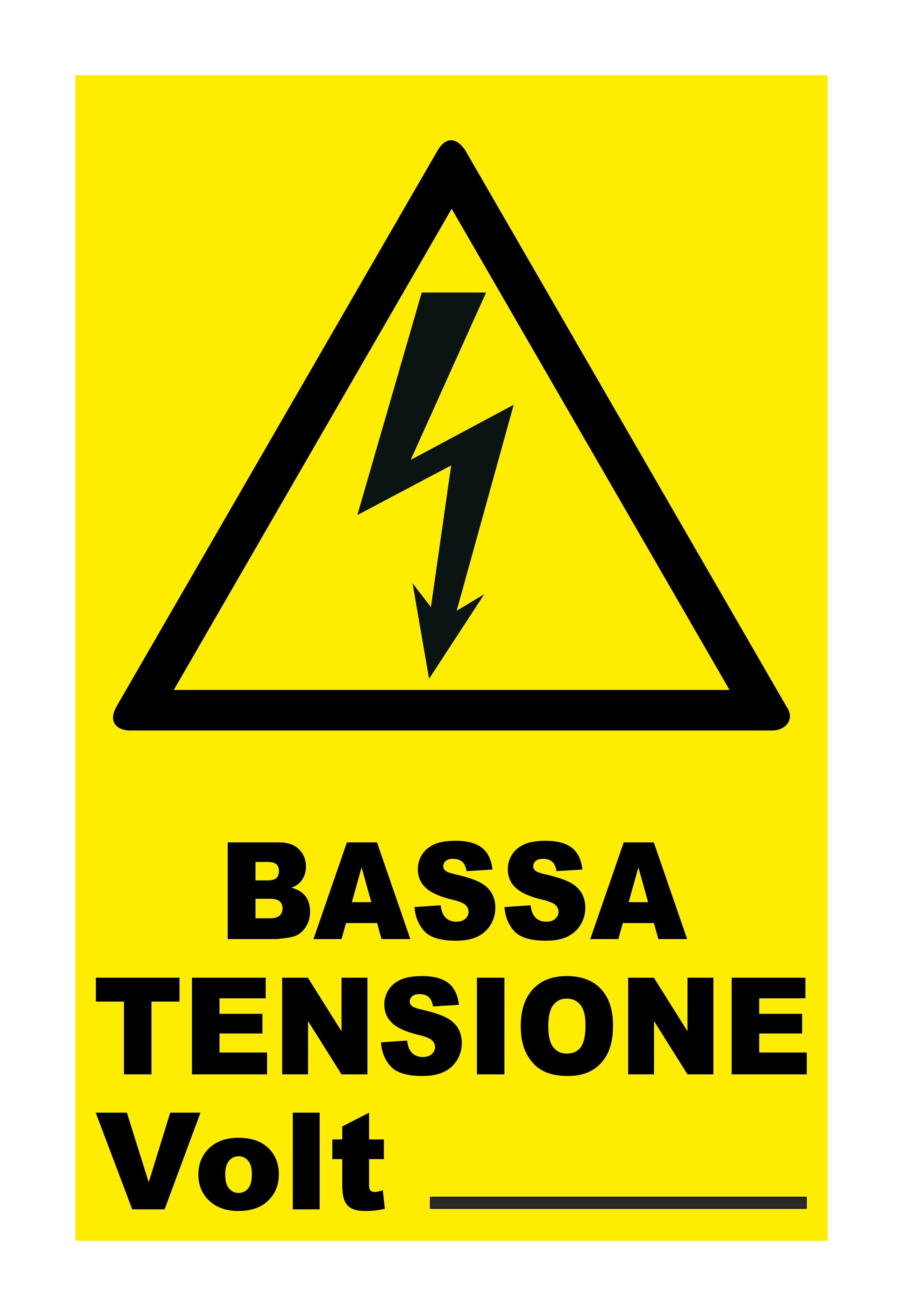 Adesivo 'alta tensione' - SEG 9559 Adesivo 'alta tensione' - SEG 9559